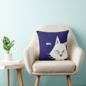 白黒の猫 クッション (椅子)