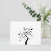 白黒の生命の木 ポストカード (スタンド正面)