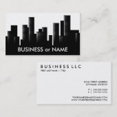 白黒の町並み 名刺 (正面/裏面)