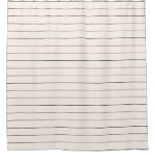 白黒の白いのシャワーストライプカーテン シャワーカーテン (正面)