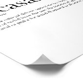 白黒の皮肉の定義 ポスター (角)