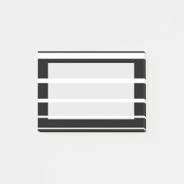 白黒の目盛り付きストライプの付箋 ポストイット