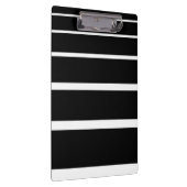白黒の目盛り付きストライプ クリップボード (右)