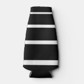 白黒の目盛り付きストライプ ボトルクーラー (正面)