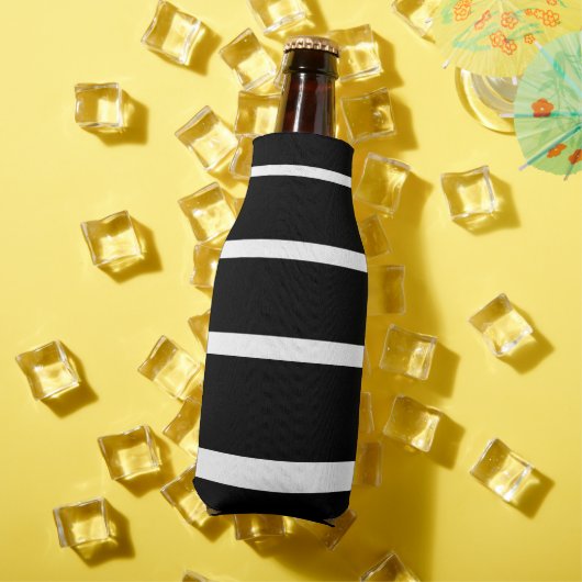白黒の目盛り付きストライプ ボトルクーラー (インサイチュ 夏)