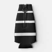 白黒の目盛り付きストライプ ボトルクーラー (裏面)