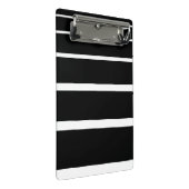 白黒の目盛り付きストライプ ミニクリップボード (アングル)