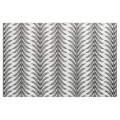 白黒の直線オリーブの枝 ファブリック (ファットクウォーター)