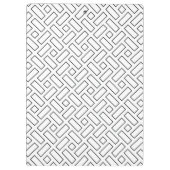 白黒の直線状ブロックパターン – 白 クリップボード (裏面)