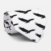 白黒の着陸用イーグル ネクタイ (ロール)