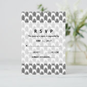 白黒の矢の応答カード 出欠カード (スタンド正面)