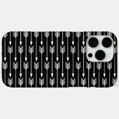 白黒の矢印パターン Case-Mate iPhoneケース (裏面 (横))