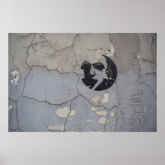 白黒の石切り ポスター (正面)