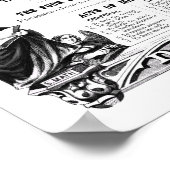 白黒の神聖ローマカトリック信仰インフォグラフィック ポスター (角)