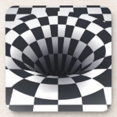 白黒の穴 コースター (正面)