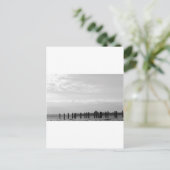 白黒の空の投稿 ポストカード (スタンド正面)