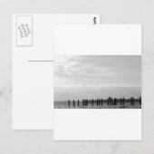 白黒の空の投稿 ポストカード (正面/裏面)