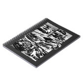 白黒の筋肉フューリー ノートブック (左側)