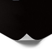 白黒の粉砕されたパズルのポスター ポスター (角)