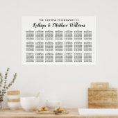 白黒の結婚お祝い表 ポスター (キッチン)