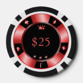 白黒の結婚トランプのポーカーチップ ポーカーチップ (裏面)