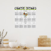 白黒の結婚写真の座席表 ポスター (キッチン)