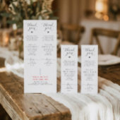 白黒の結婚式フォトブース挿入カード