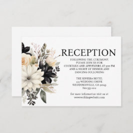 白黒の結婚披露宴エンクロージャカード エンクロージャーカード