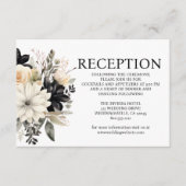 白黒の結婚披露宴エンクロージャカード エンクロージャーカード (正面)