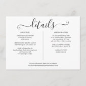 白黒の結婚詳細情報 エンクロージャーカード (正面)