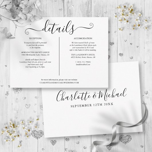 白黒の結婚詳細情報 エンクロージャーカード