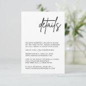 白黒の結婚詳細・エンクロージャ・カード エンクロージャーカード (スタンド正面)