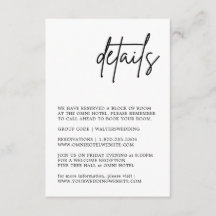 白黒の結婚詳細・エンクロージャ・カード