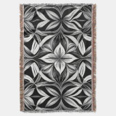 白黒の統一 スローブランケット (正面縦)