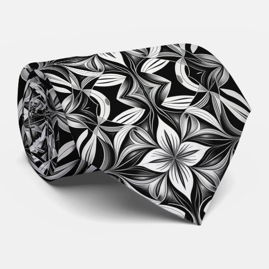 白黒の統一 ネクタイ (ロール)