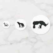 白黒の絶滅危惧動物 コンフェッティ (正面)