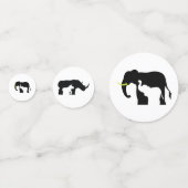 白黒の絶滅危惧動物 コンフェッティ (裏面)