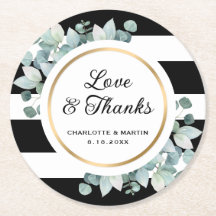 白黒の緑のストライプのユーカリ