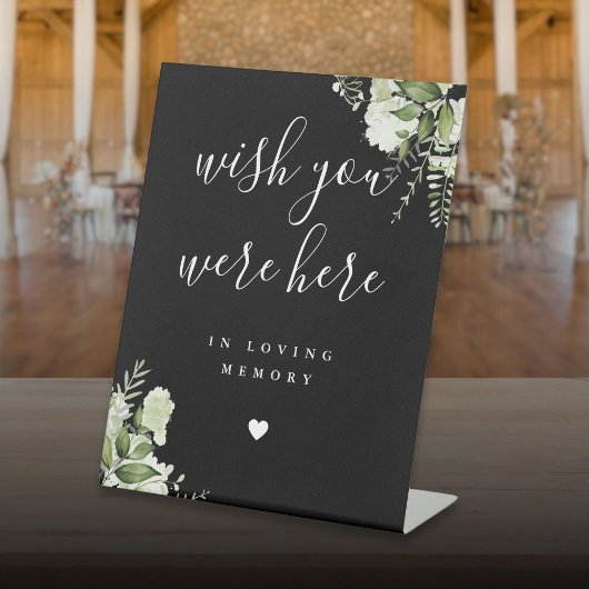 白黒の緑の願い思い出の中に 台座サイン