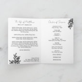 白黒の緑祝の写真の人生 プログラム (内部)