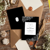 白黒の緑結婚色 セーブザデート