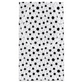 白黒の線とドットの抽象芸術パターン スモールペーパーバッグ (裏面)