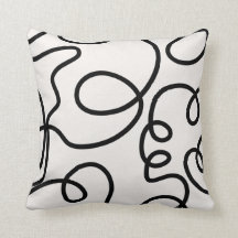 白黒の線のブモダンラシミニマルストローク