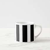 白黒の縦ののパタストライプーン エスプレッソカップ (右)