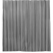 白黒の縦ストライプ列 シャワーカーテン (正面)