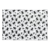 白黒の繰り返しモチーフ |スパイダーパターン 枕カバー (裏面)