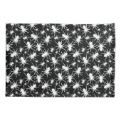 白黒の繰り返しモチーフ |スパイダーパターン 枕カバー (裏面)