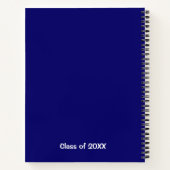 白黒の繰り返し名クラス ノートブック (裏面)