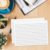 白黒の罫線 ノートカード