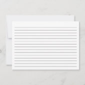 白黒の罫線 ノートカード (裏面)